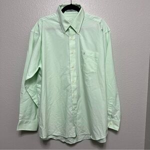 Duck Head‎ Mint Green Men’s XL Shirt Wrinkle-Free Cotton Blend Long Sleeve